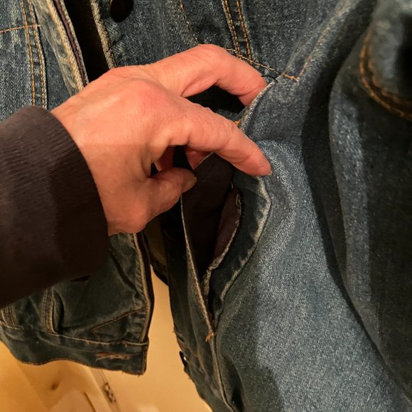 Fancy Ass jean jacket blue size small - Picture 7 of 14